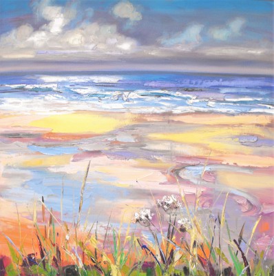 JUDITH BRIDGLAND - clouds and wet sand