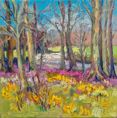 JUDITH BRIDGLAND - carpet of crocuses, pollok park