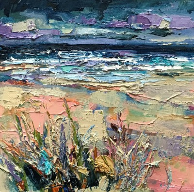 JUDITH BRIDGLAND - rain and wind, north berwick