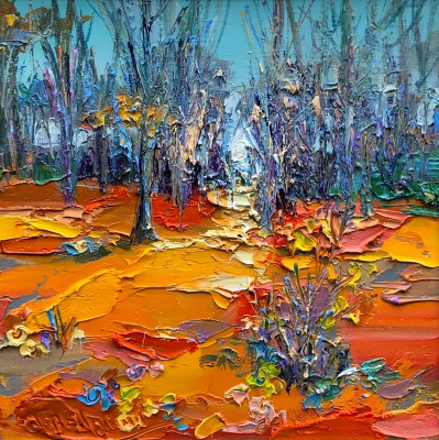 JUDITH BRIDGLAND - through autumn trees, pollok park