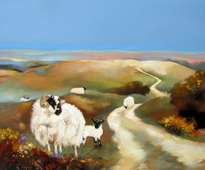 Blackies on the Moor