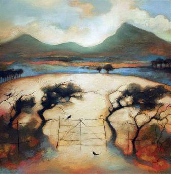 LESLEY MCLAREN - hawthorns in a light breeze