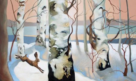 LESLEY MCLAREN - hare in the snowlight