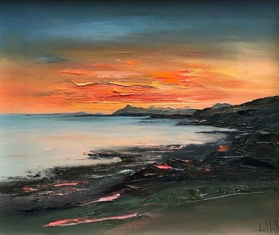 Sun Kissed, The Cuillin from Tarskavaig