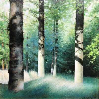 LOUIS S MCNALLY - blue woods