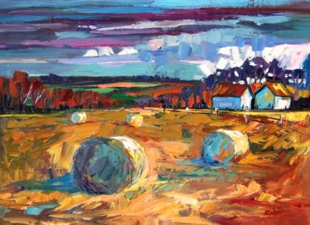 LYNN RODGIE - haybales in september