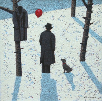 MARK EDWARDS - dog watching the balloon