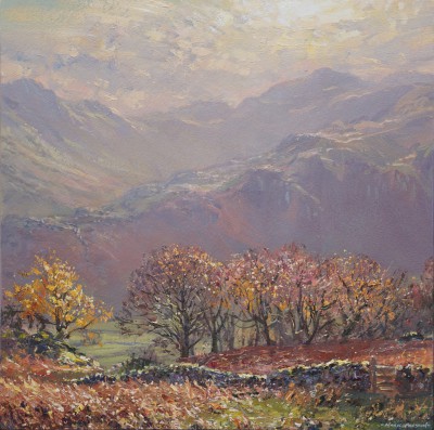 MARK PRESTON - calm november afternoon, borrowdale fells