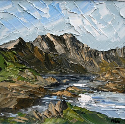 MARTIN LLEWELLYN - view across llyn llydan 