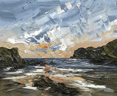 MARTIN LLEWELLYN - sunset porth dafarch