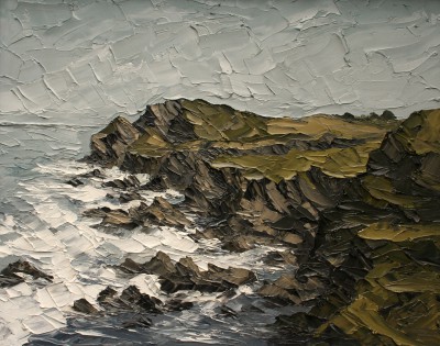 MARTIN LLEWELLYN - crashing waves, cornwall