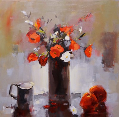 Still Life with Red & White