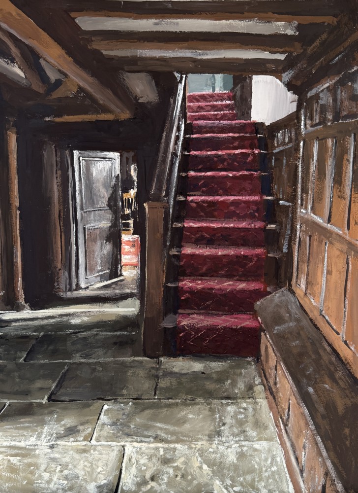 Matthew Wood - nantclwyd y dre, staircase and doorway