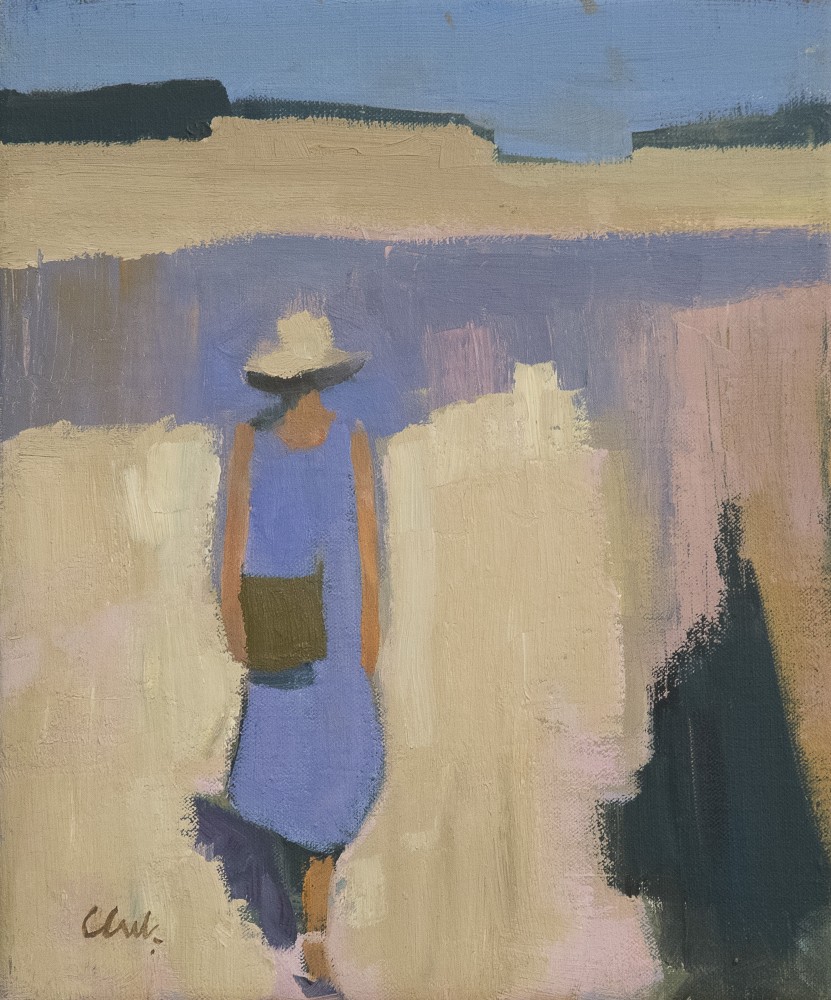Scottish Artist MICHAEL CLARK - Karen with a Sunhat
