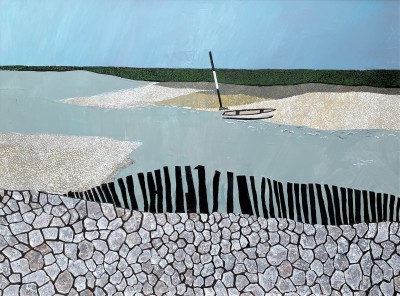 British Artist Michael Kidd - Boat Adrift