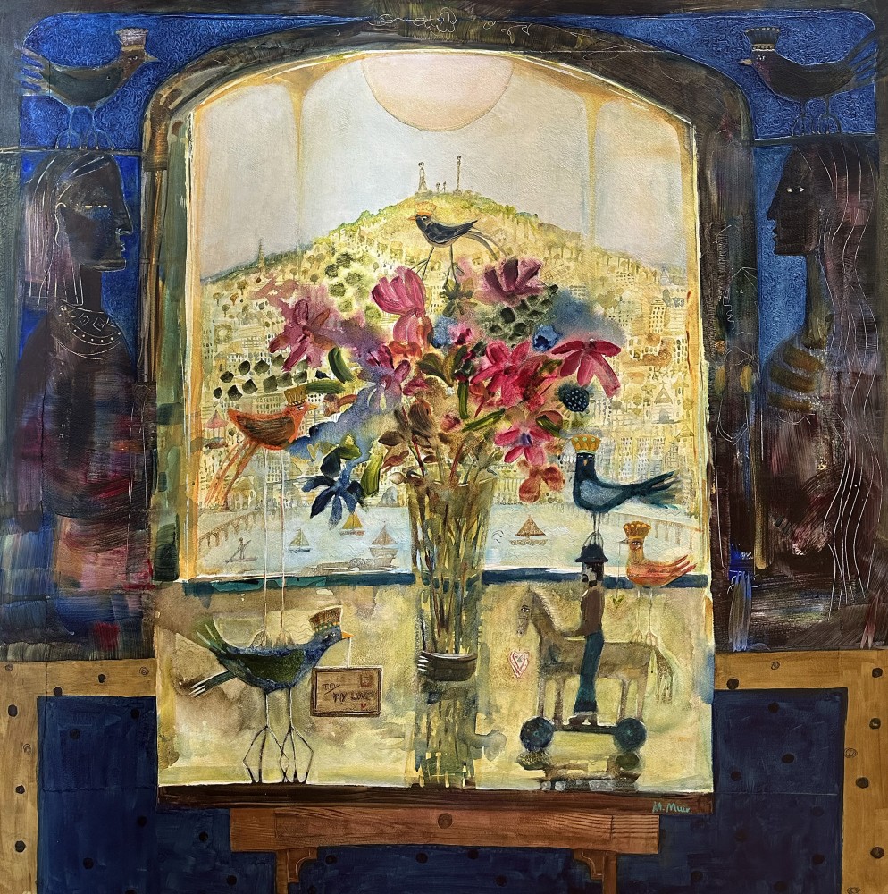 MORAG MUIR - royal blue bird