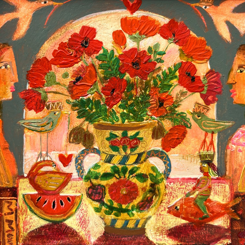 Scottish Artist MORAG MUIR - Peach Melba Sky