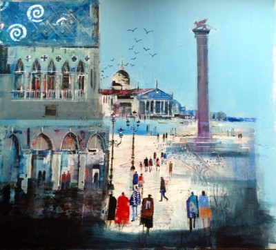 NAGIB KARSAN - colonna del leone di s marco, venice