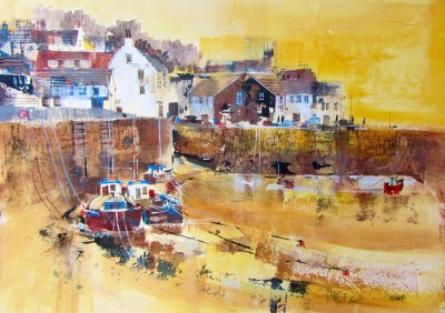NAGIB KARSAN - crail harbour at low tide
