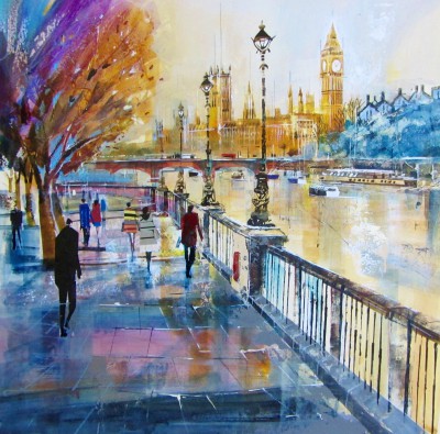 NAGIB KARSAN - the palace of westminster from southbank