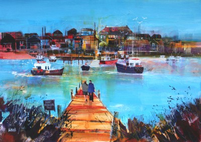 NAGIB KARSAN - waiting for the ferry, walberswick