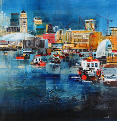 The Thames Barrier and Canary Wharf