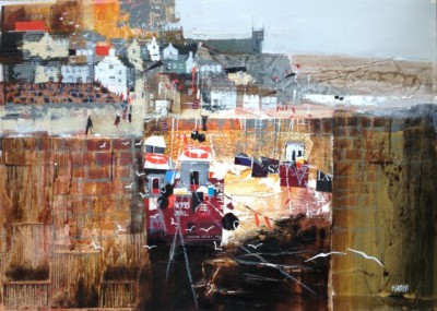 NAGIB KARSAN - busy harbour, crail