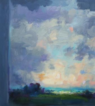 British Artist NORMAN SMITH - Clearing Sky