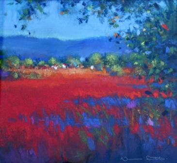 Light on a Hillside Village