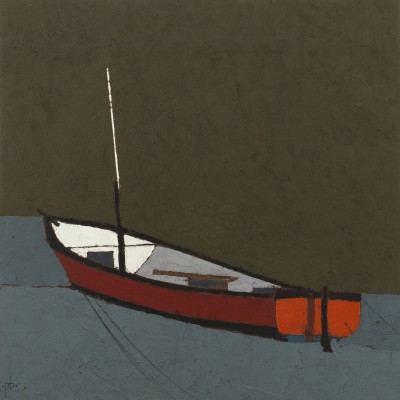 Orange Boat  - St Ives Harbour