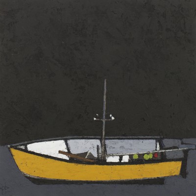 Yellow Boat - St Ives Harbour