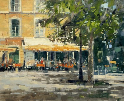 PETER FOYLE - yellow parasols, provence