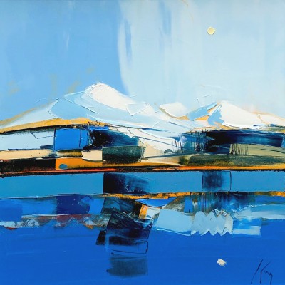 PETER KING - winter light arran 