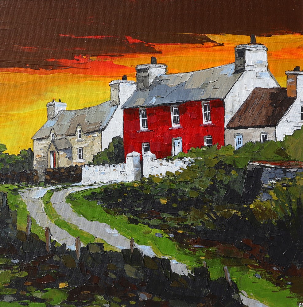 Peter Morgan - Abereiddy Cottages, Sunset