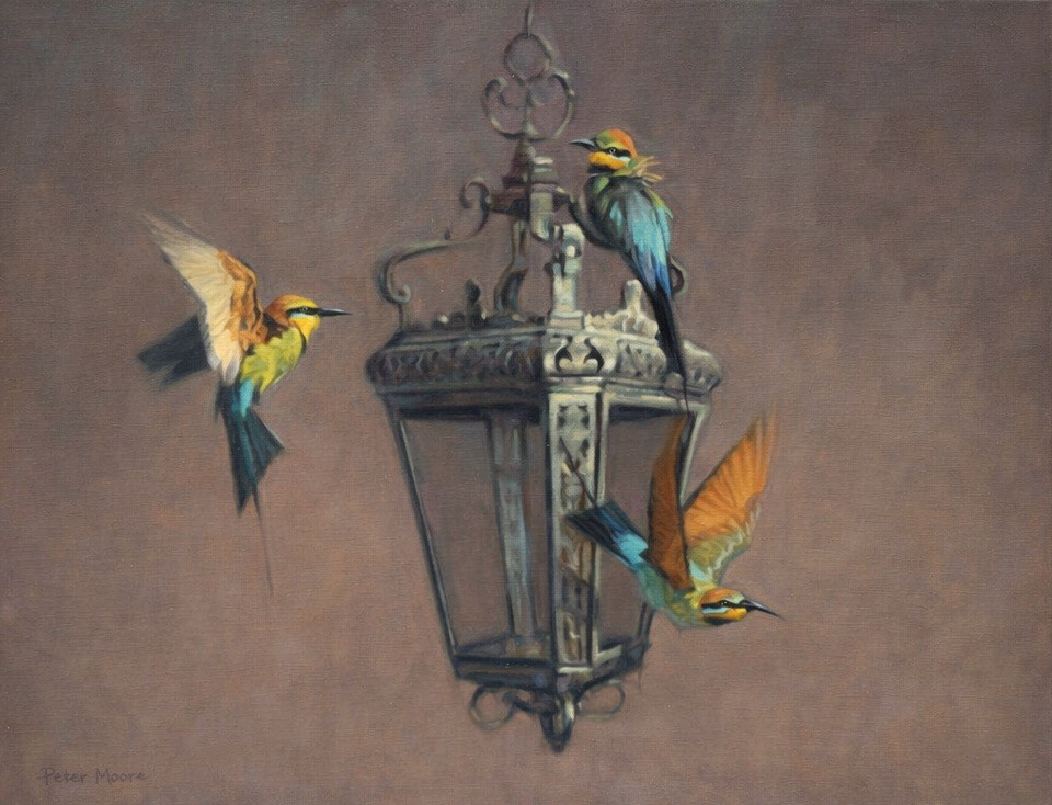 Scottish Artist PETER MUNRO - Three Rainbows and a Lantern 