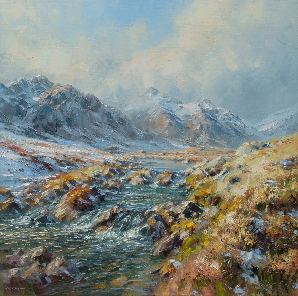 Rex Preston - the river esk by scafell pike, lake district