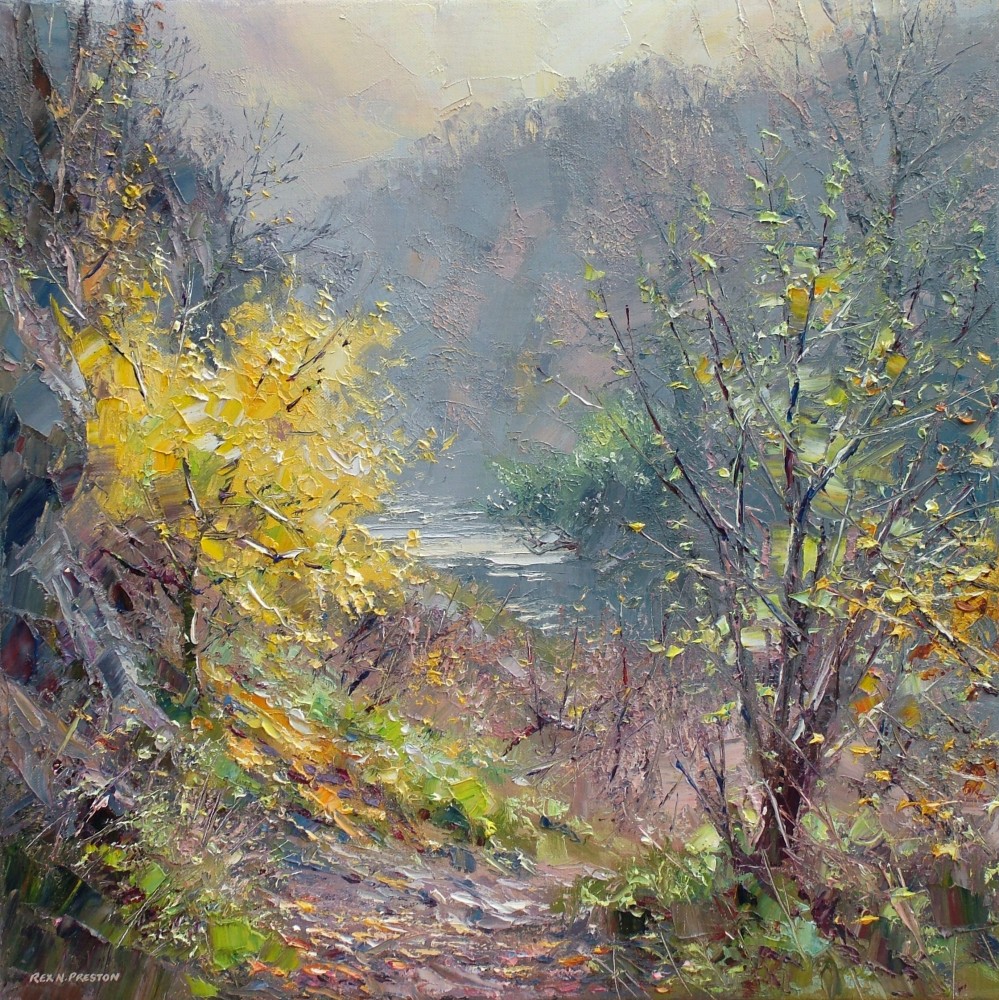 Rex Preston - field maple tree, late autumn, dovedale