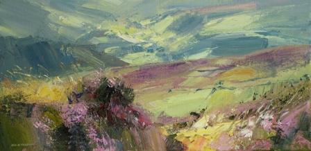 REX PRESTON - sunlit valley from hallam moors