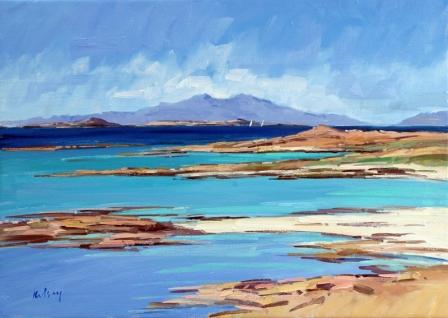 ROBERT KELSEY - distant yachts, ardnamurchan