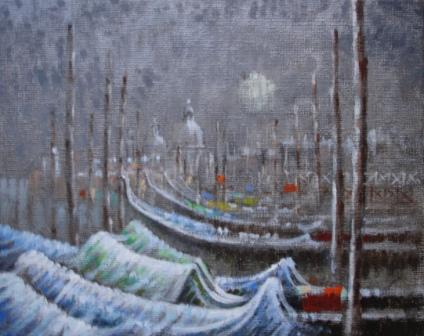 Snowfall in Venice