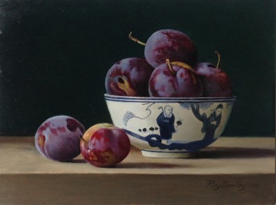 Plums in a Chinese Bowl