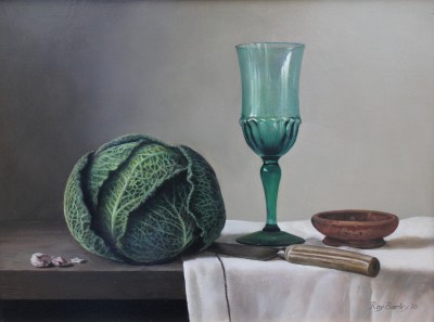 Savoy Cabbage with Green Glass