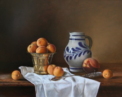 Jug with Brass Pot with Apricots