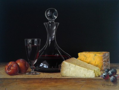 ROY HODRIEN - port with cheeses and plums