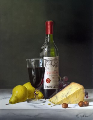 ROY HODRIEN - chateau petrus with pears and cheese