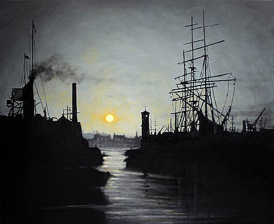 Tall Ship in a Busy Port