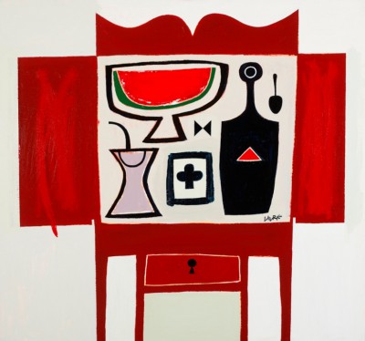 SIMON LAURIE - red table