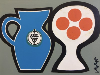 Blue Jug and Oranges