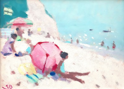 STEPHEN BROWN RBA - bathers, beer beach