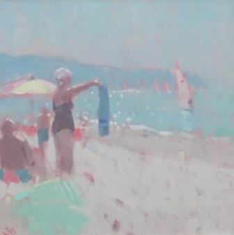 STEPHEN BROWN RBA - the blue beach towel